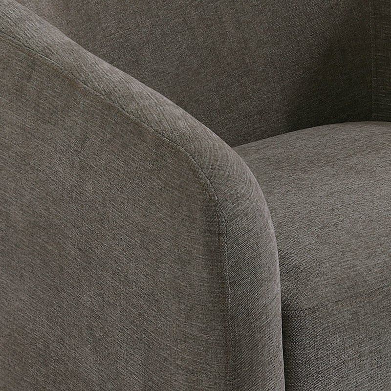 Chenille Swivel Barrel Chairs Upholstered Accent Chairs For Living Room