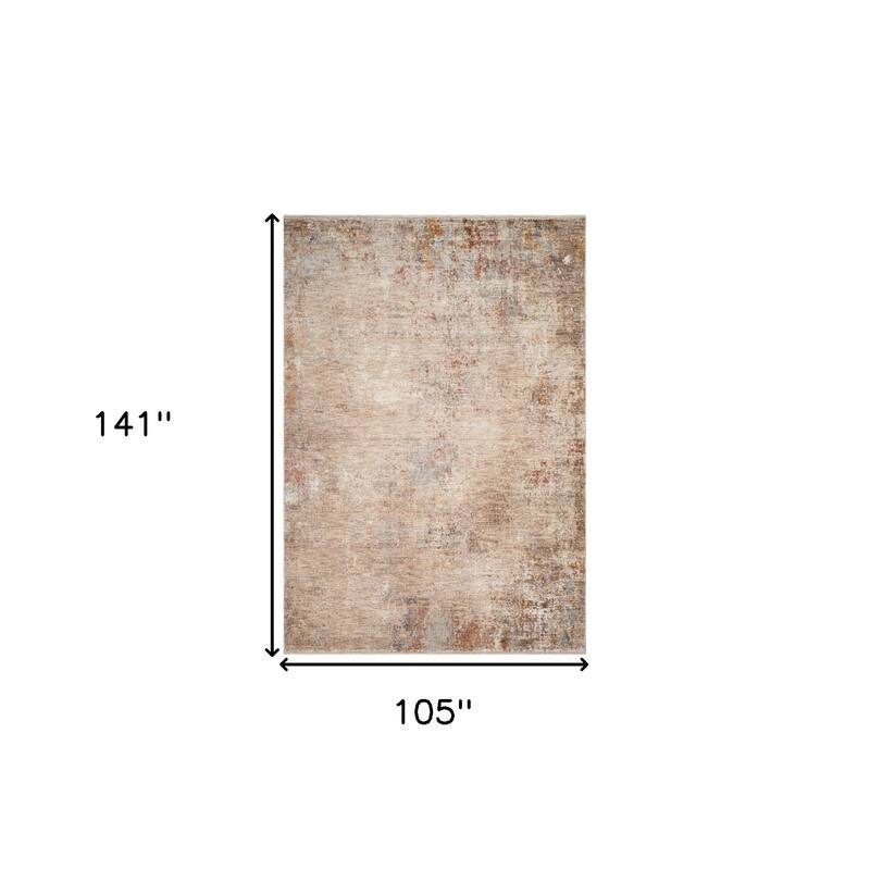 HomeRoots Abstract Traditional Rectangle Area Rug