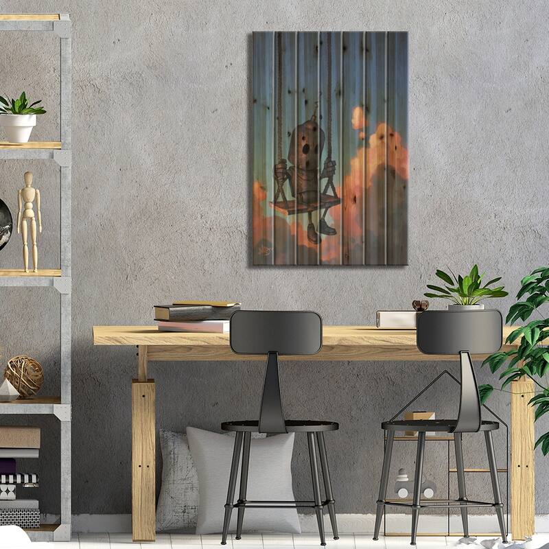 The Meteorologist Print On Wood by Matt Dixon - Multi-Color