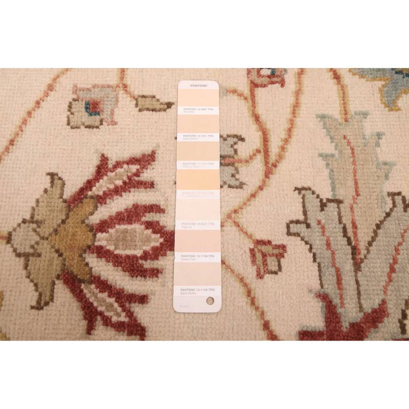 ECARPETGALLERY Hand-knotted Jules Serapi Ivory Wool Rug - 7'11 x 10'1