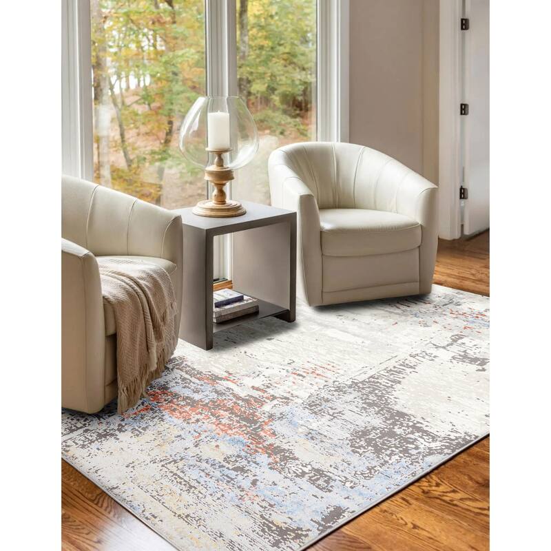 ECARPETGALLERY Machine Made Arlo Ivory Area Rug