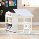 preview thumbnail 10 of 16, Design Studio 3 in 1 Art Table, Drafting Table, Easel and Stool White