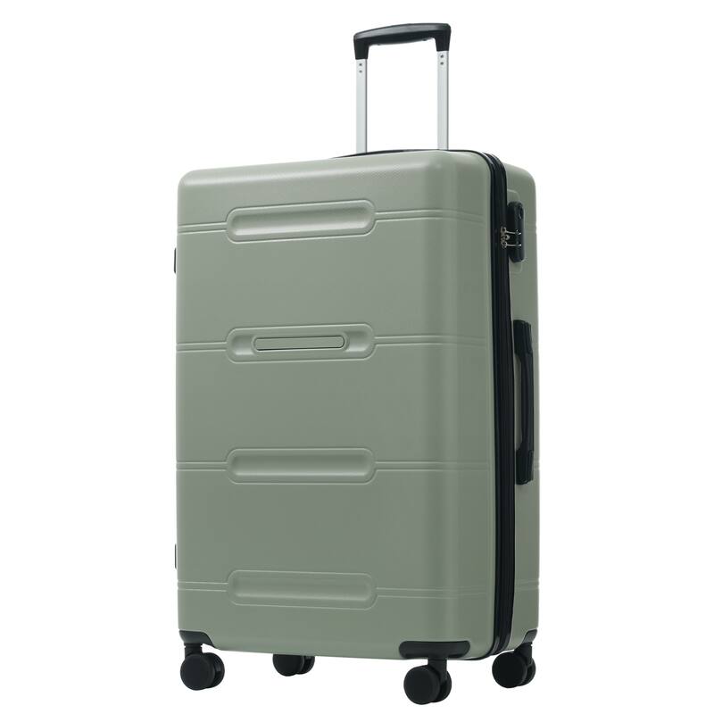 6 Piece Luggage Set, with Double Spinner Wheels Handle Password Lock, 14 IN Cosmetic Case 20/24/28 IN Luggages with Bag