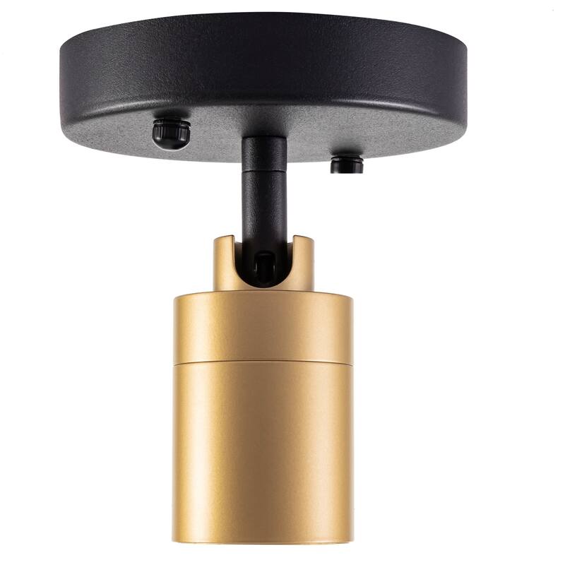 VidaLite Modern LED Spotlight Sconce Lighting, Adjustable Flush Mount Spot Light with Rotating Head, Opal Gold