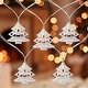 preview thumbnail 1 of 3, LED Christmas Tree with Reindeer Light Set - Warm White - 3' Clear Wire - 10ct