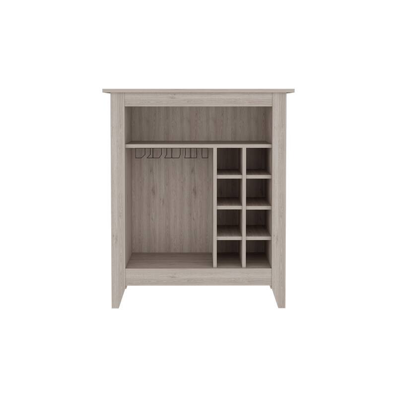 Bar Cabinet Castle With One Open Shelf And Six Wine Cubbies