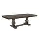 preview thumbnail 1 of 3, Rectangular Wooden Dining Table with 1 Leaf in Oak Oak