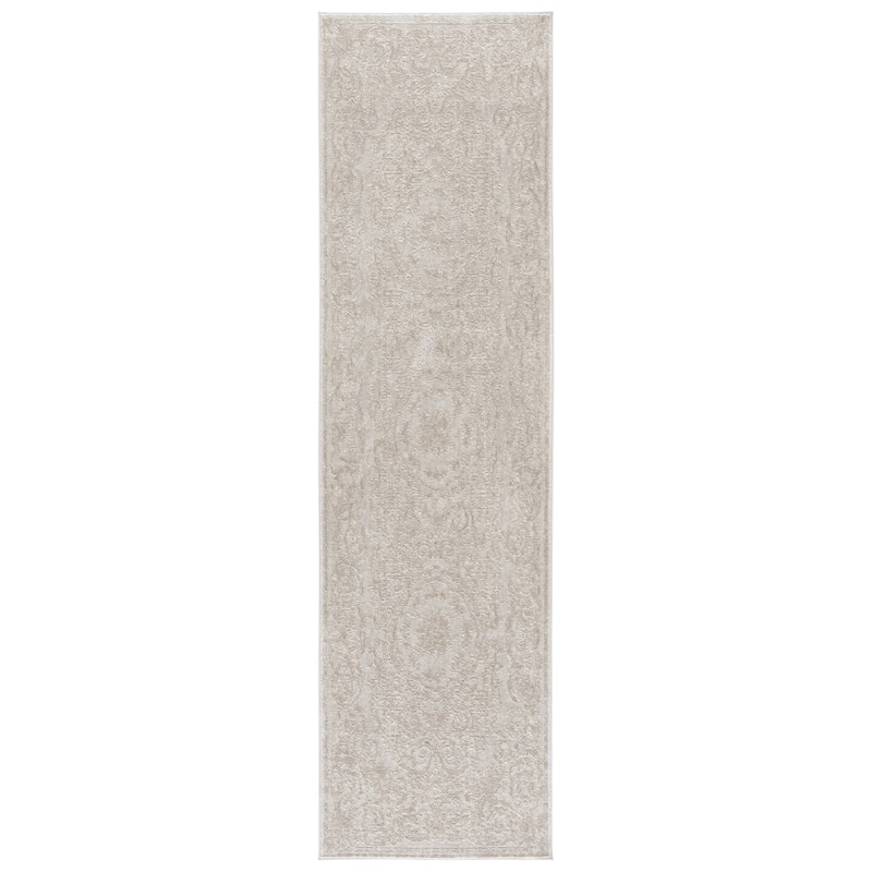 SAFAVIEH Reflection Ulferdina Rug - 2'3" x 8' Runner - Ivory/White