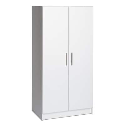 Prepac Elite Tall 2-Door Cabinet with Adjustable Shelves-Functional, Freestanding Garage Storage Cabinet with Doors and Shelves