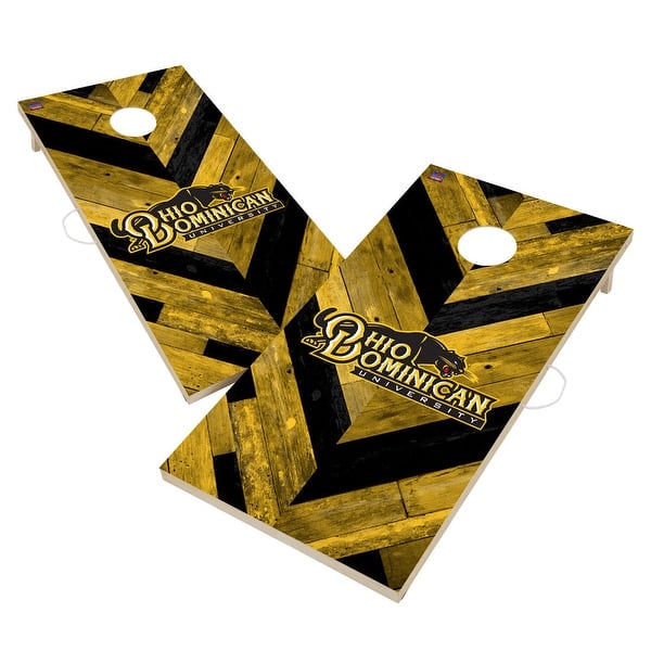 slide 2 of 6, Ohio Dominican Panthers Cornhole Board Set 16 Years and Up
