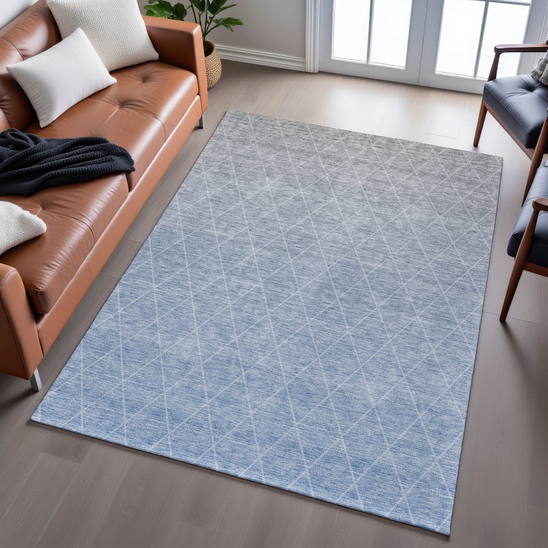 Premium Washable Super Soft Ombre Diamonds Mayfield Rug