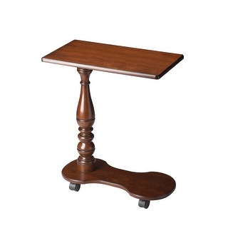 Butler Transitional Rectangular Mobile Tray Table - Dark Brown