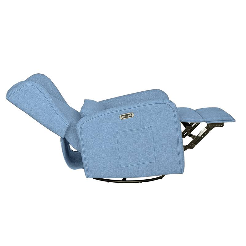 Madison Park Candace Power Recliner 3-in-1 with Swivel, Glider, USB Ports