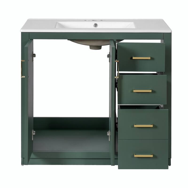 30'' Bathroom Vanity with Resin Sink