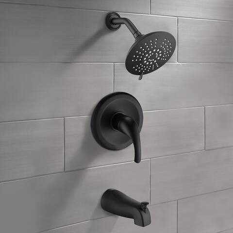 BATHLET Wall Mounted Rainfall Set Tub Spout Trim Kit with Rough-in Valve