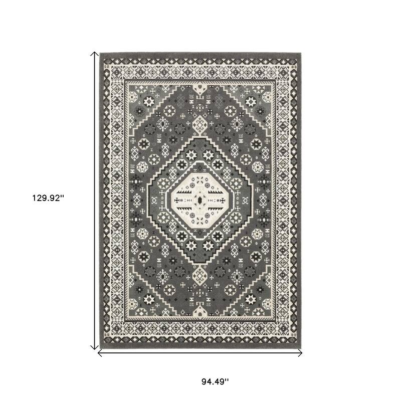 HomeRootsMedallion Traditional Rectangle Area Rug