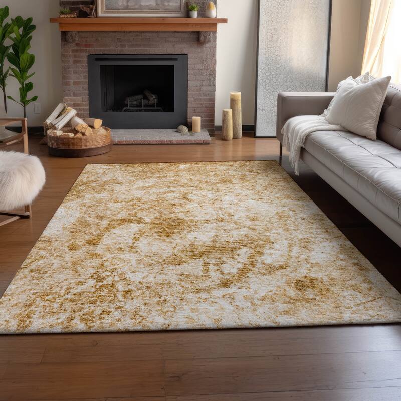 Premium Washable Super Soft Solid Abstract Mayfield Rug