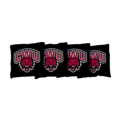 Central Washington Wildcats Black Cornhole Bags