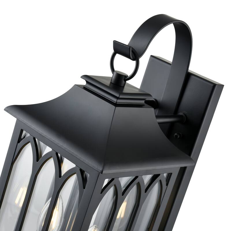 Mallorey Outdoor Wall Sconce Powder Coated Black - Powder Coated Black