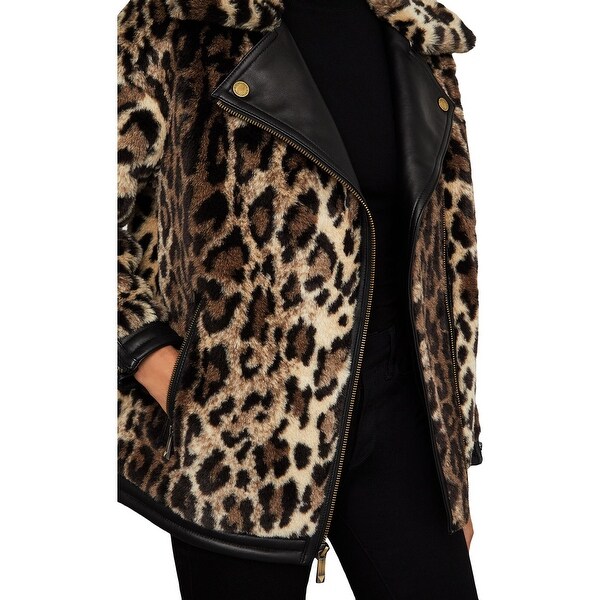 ladies leopard coat