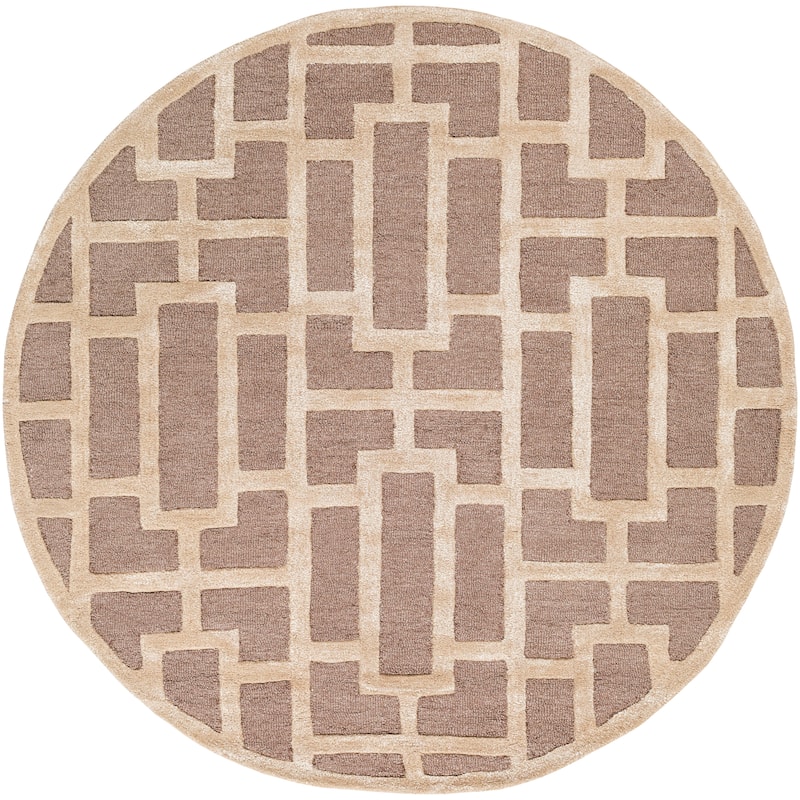 Hand-Tufted Thaxted Wool Area Rug - 6' Round