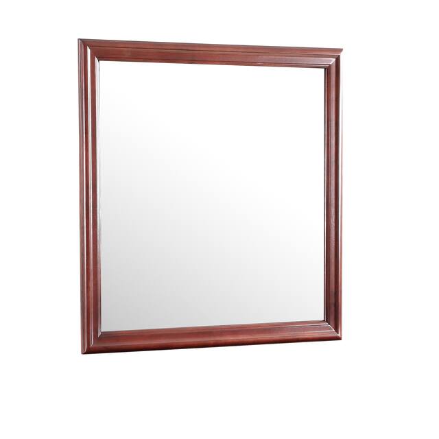 LYKE Home Anabelle Cherry Mirror - 38"H X 38"W X 1"D