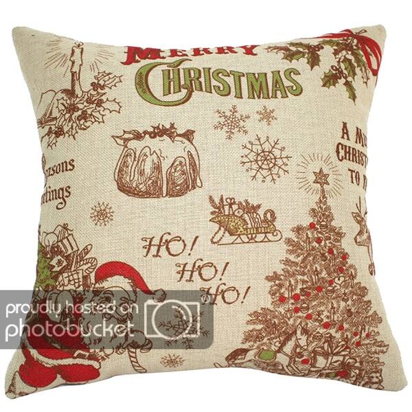Shop Christmas Printed Patterned Cushion Cover Chezmax Zippered