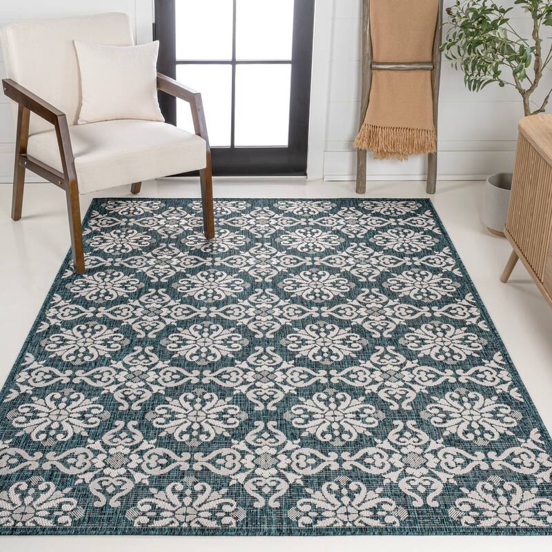 JONATHAN Y Maribel Traditional Mediterranean Tile Design Indoor/Outdoor Area Rug