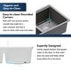 preview thumbnail 3 of 14, Karran QUWS-880 Undermount 32-1/2 in. Double Equal 50/50 Bowl Workstation Kitchen Sink