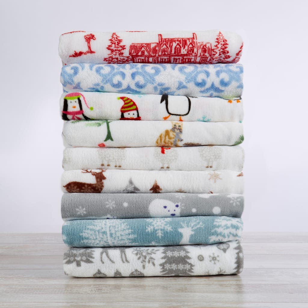 Printed Velvet Plush Warm and Cozy Sheet Set
