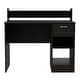 preview thumbnail 2 of 5, Stylish 40-Inch Computer Desk with Drawer, Open Storage, and Hutch Design