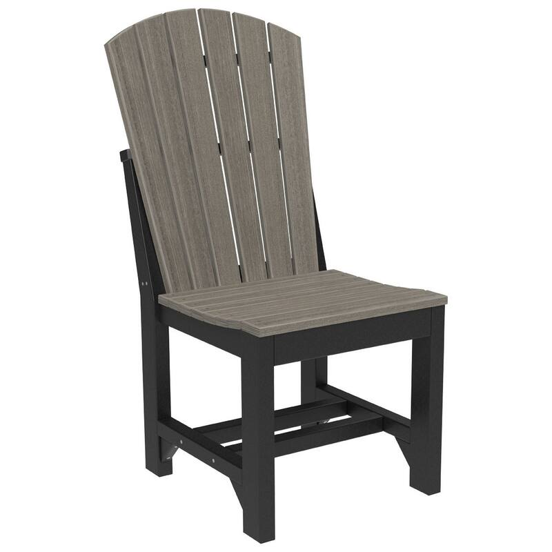 Set of 4 Poly Lumber Adirondack Dining Chairs