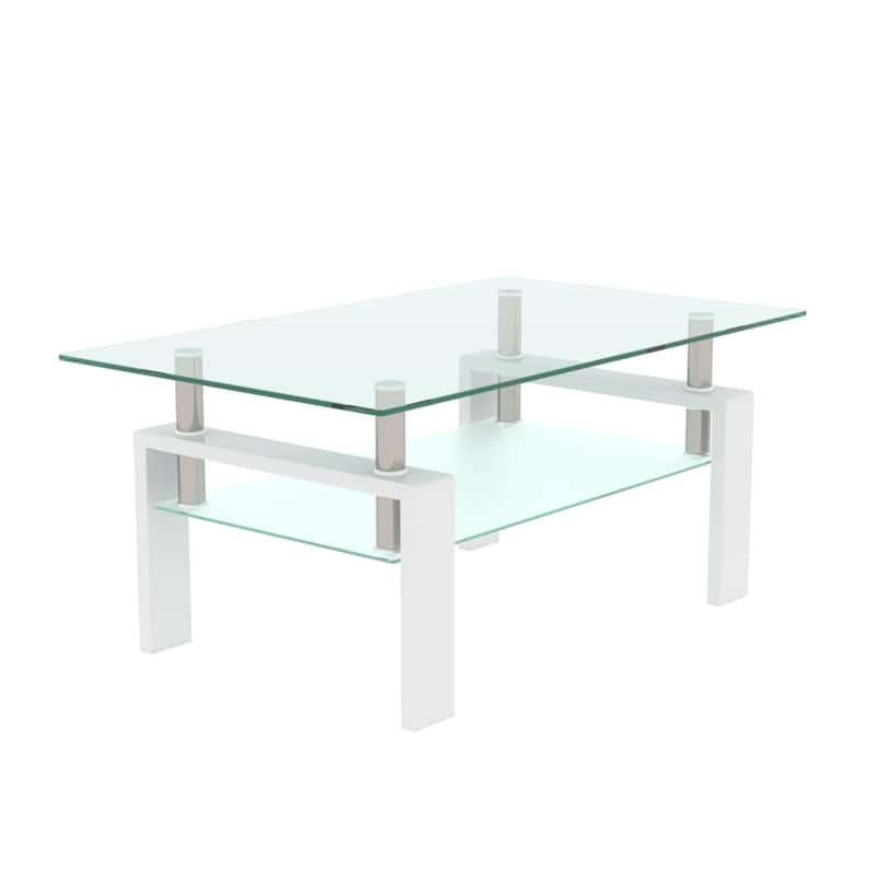 Modern Side Center Tables for Living Room - White