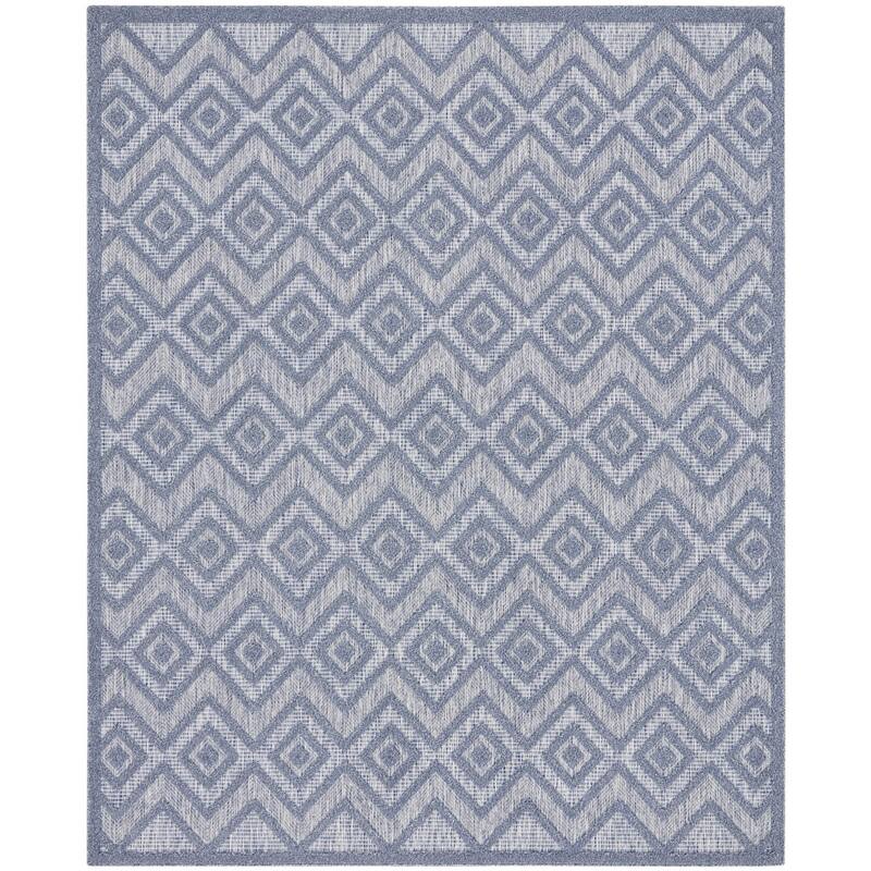 HomeRoots Contemporary Rectangle Outdoor Rug - 9' X 12'