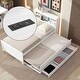 preview thumbnail 1 of 26, Twin Size Platform Kids Bed Frame with Storage Headboard, USB, Twin Size Trundle and 3-Drawers for Bedroom, White White