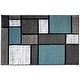 preview thumbnail 117 of 135, World Rug Gallery Contemporary Modern Boxed Color Block Area Rug 2' x 3' - Light Blue