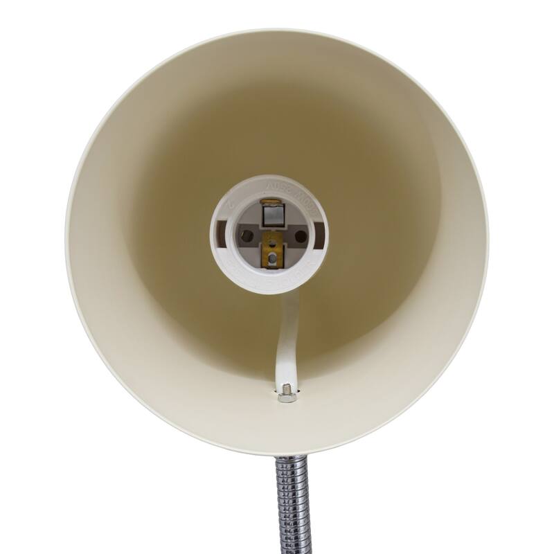 Gooseneck Desk Lamp with Adjustment Shade - 15.25" - Cream