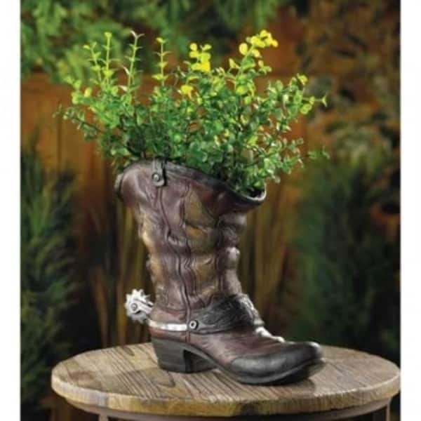Lone Cowboy Boot Planter On 27386682 Lone Cowboy Boot Planter On