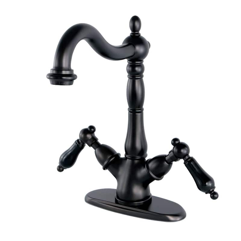 Kingston Brass Duchess 1.2 GPM Vessel Bathroom Faucet with Black - Oil Rubbed Bronze