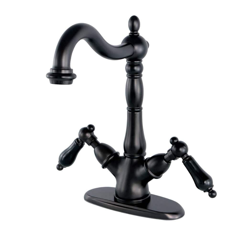 Kingston Brass Duchess 1.2 GPM Vessel Bathroom Faucet with Black