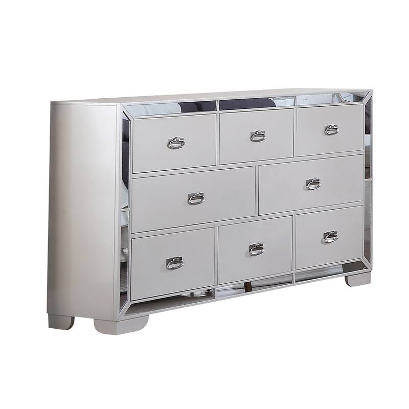 Gloria Champagne Upholstered Bedroom Set