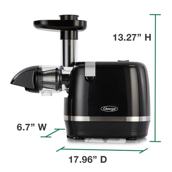 Omega Cold Press 365 Compact Masticating Horizontal Juicer, 150W Low