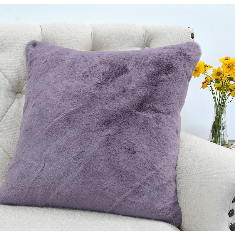 Serenta Heavy Fauxfur Pillow Shell 2 PC Set, 20''x20''