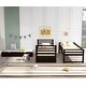 preview thumbnail 22 of 25, Twin Size Solid Pinewood Bunk Beds with Safety Rail, Movable Trundle, Ladder, and Full Length Guardrails