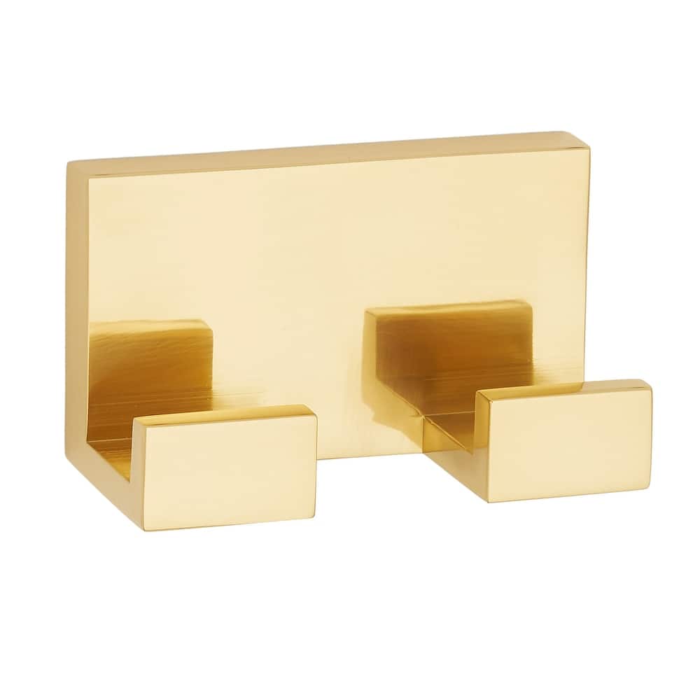 Alno A6484 Linear 3" Wide Solid Metal Modern Double Bathroom Robe