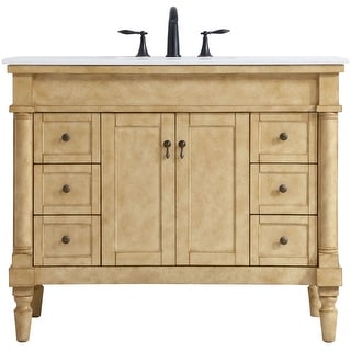 Elegant Lighting VF13042-VW Lexington 42" Free Standing Single Basin