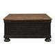 preview thumbnail 11 of 14, Valebeck Black/Brown Casual Square Lift Top Cocktail Table - 36" W x 36" D x 18" H