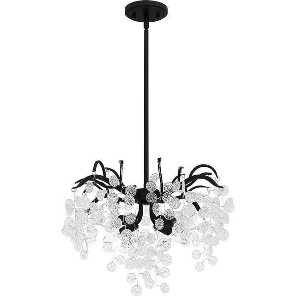 slide 2 of 6, Maple Four Light Pendant Earth Black