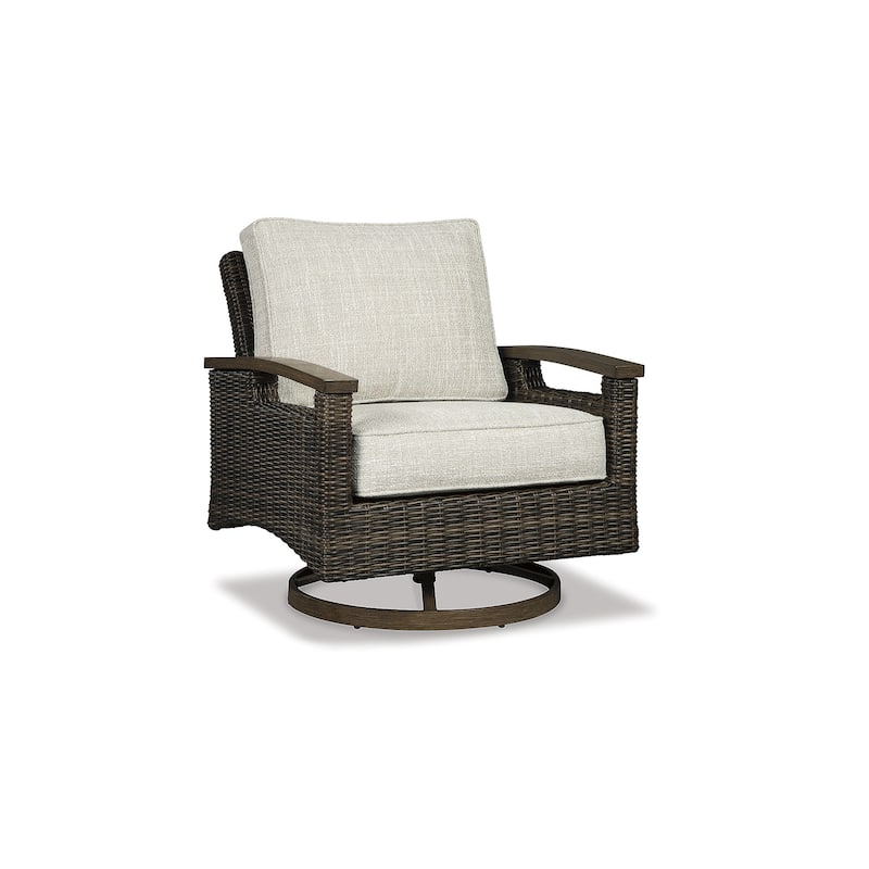Signature Design by Ashley Rodeway South Brown 3-Piece Outdoor Package - 32"W x 37"D x 37"H