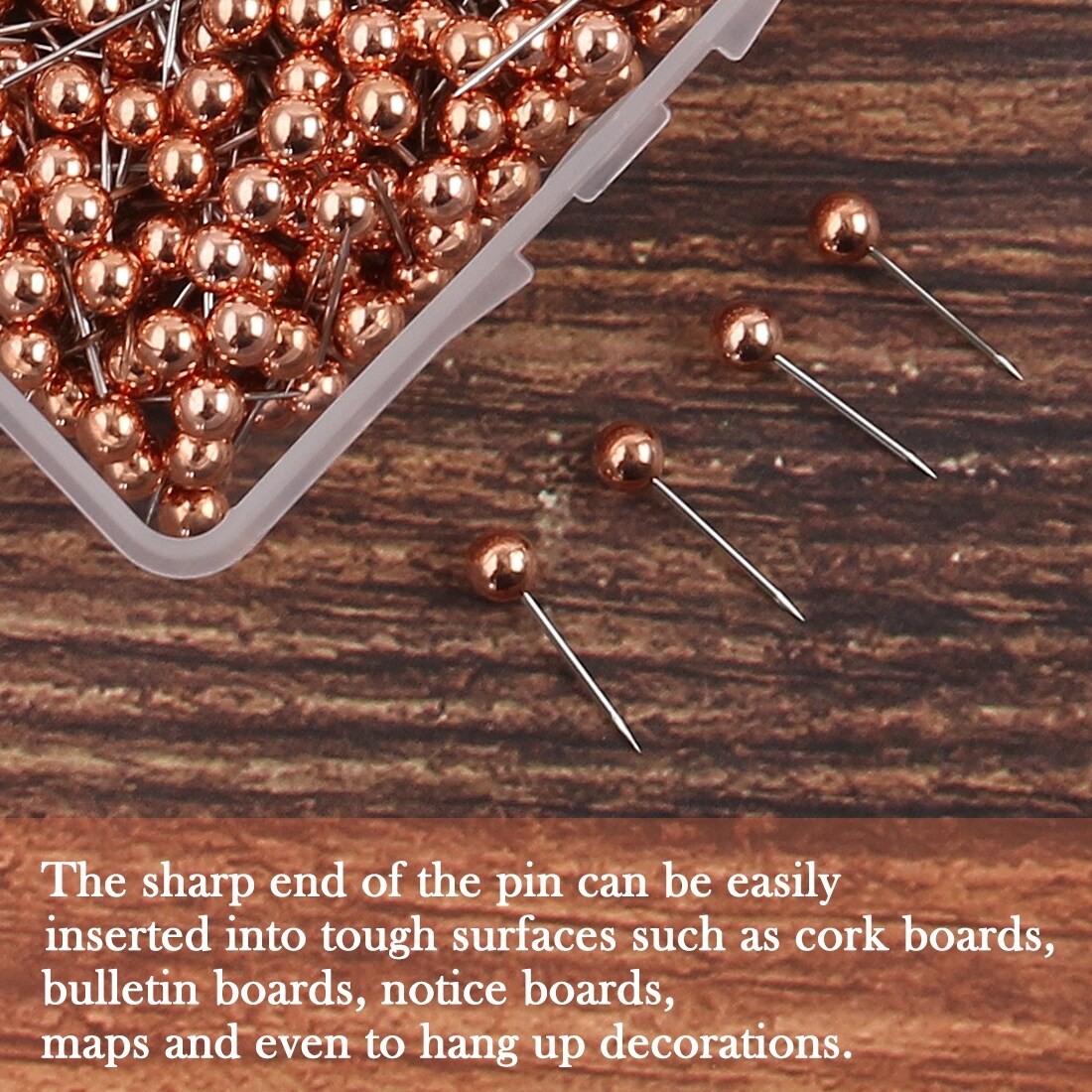 1500pcs Round Head Push Pins Thumb Tacks for Home Bulletin Board Crafts 3 Colors | Harfington